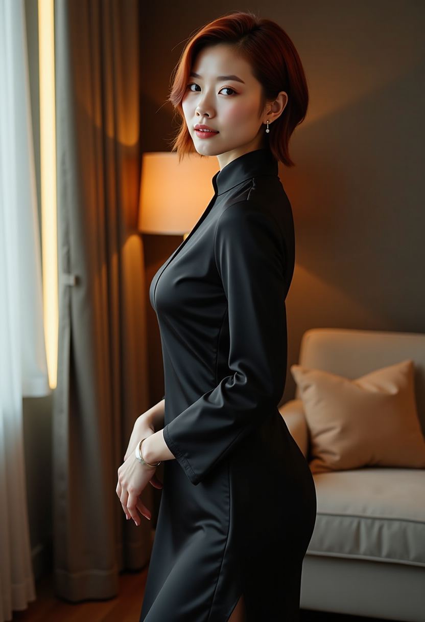 双人人像的前后站位与视线示范